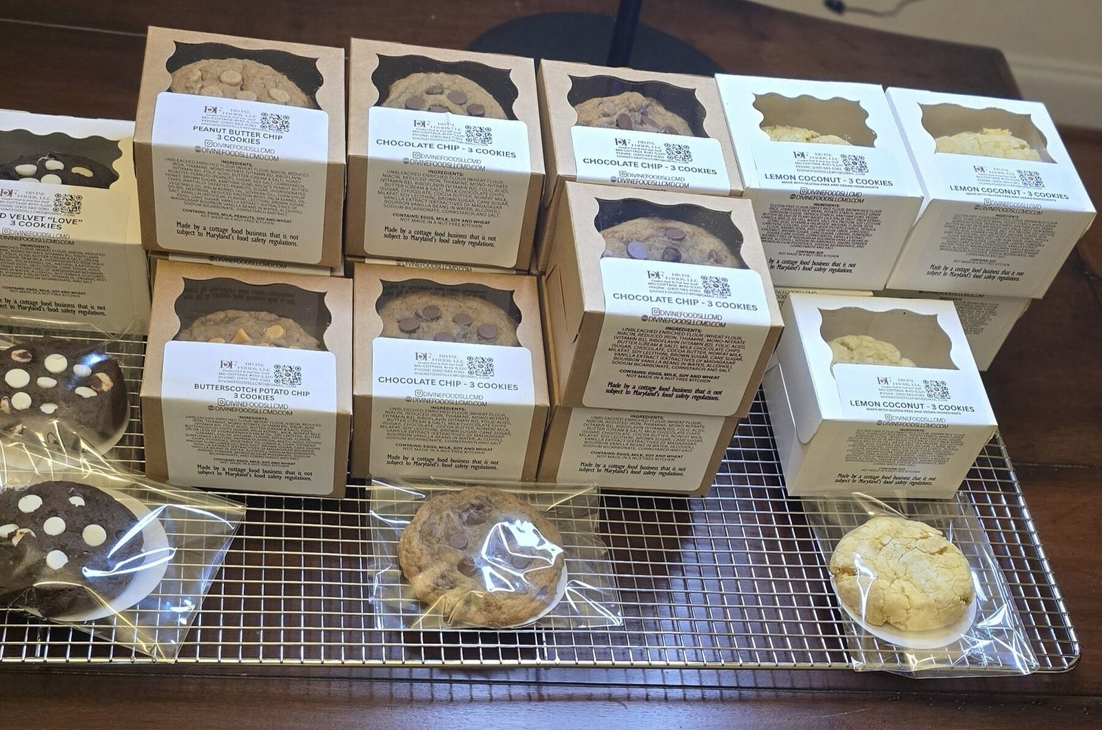 Divine Foods bakery packaging